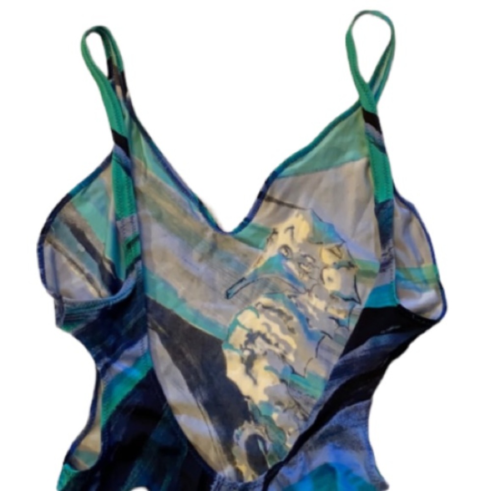 RARE 90s DU LOREN PLUNGING DEEP CUTOUT SEXY ONE PIECE SWIMSUIT ⭐️⭐️⭐️⭐️⭐️ - Picture 6 of 13